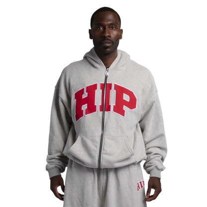 COACH HOODIE - HEATHER GREY