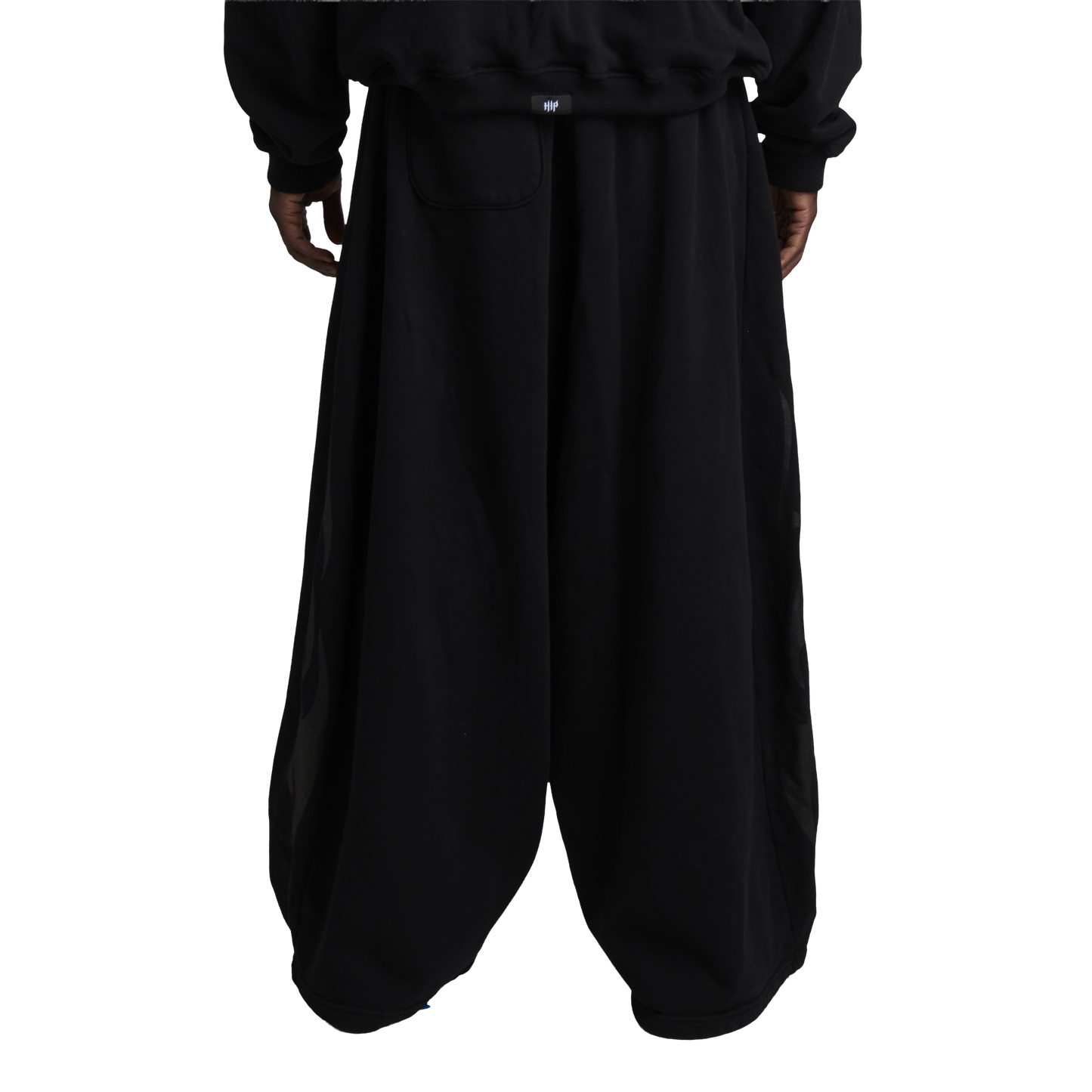 GRUNGE FLAME SWEATS - NOIR