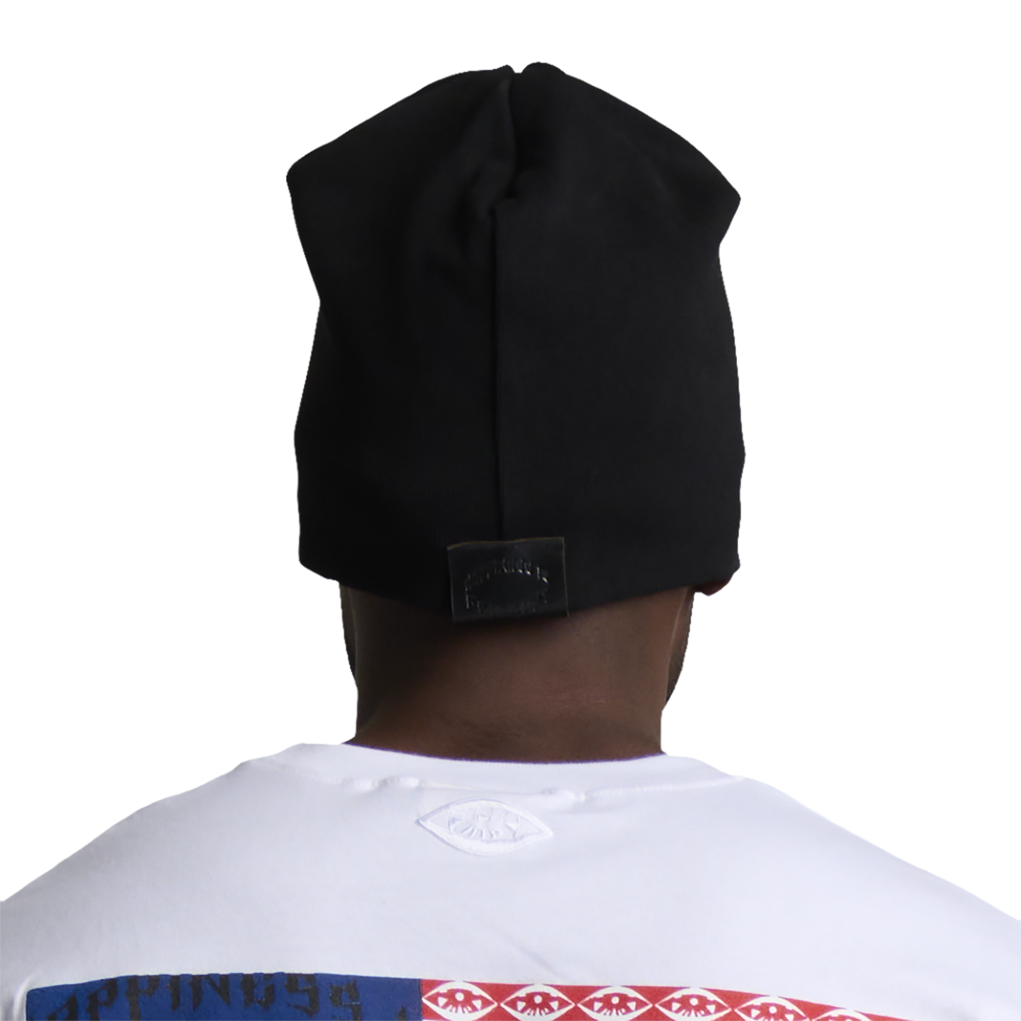 GRUNGE ROCKSTAR LEATHER TOQUE - NOIR