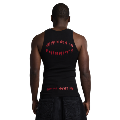 GRUNGE SLOGAN A SHIRT - NOIR