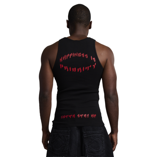 GRUNGE SLOGAN A SHIRT - NOIR