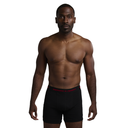 GRUNGE SLOGAN BOXERS - NOIR