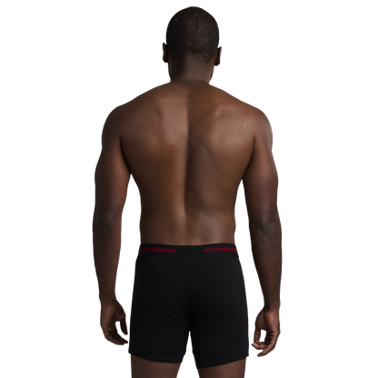 GRUNGE SLOGAN BOXERS - NOIR