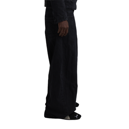 UNIFORM WIDE LEG DENIM - NOIR