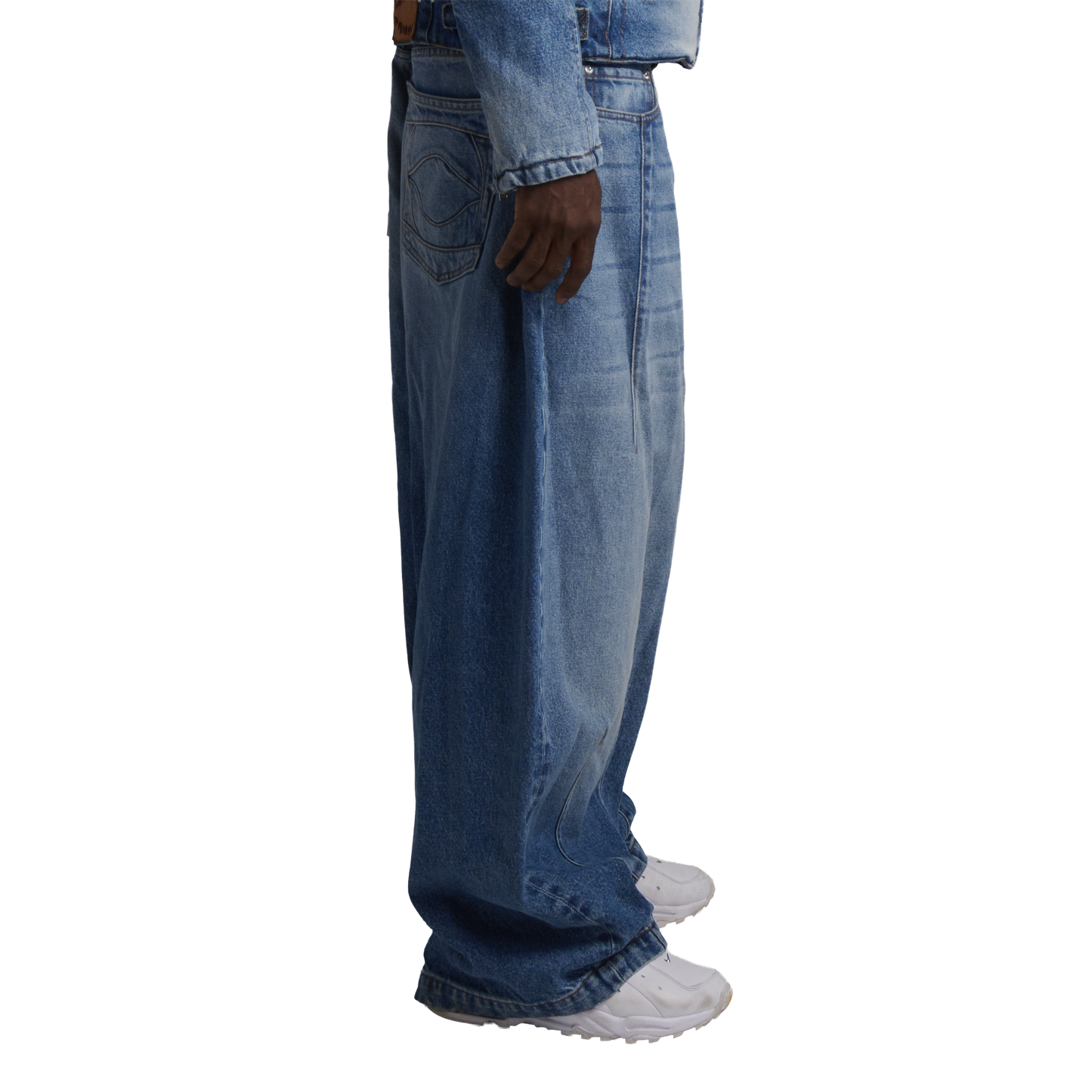 UNIFORM WIDE LEG DENIM - INDIGO BLUE