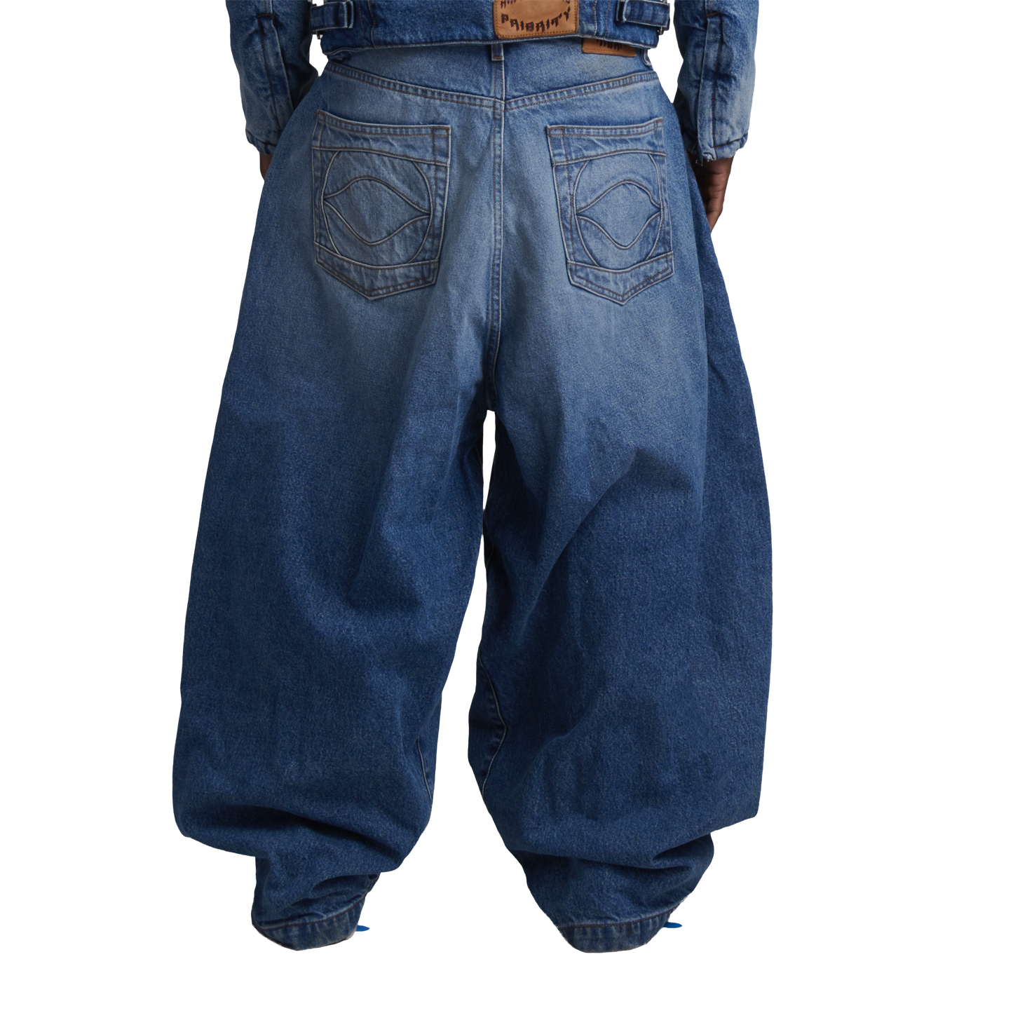 UNIFORM WIDE LEG DENIM - INDIGO BLUE
