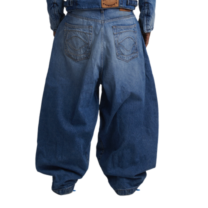 UNIFORM WIDE LEG DENIM - INDIGO BLUE