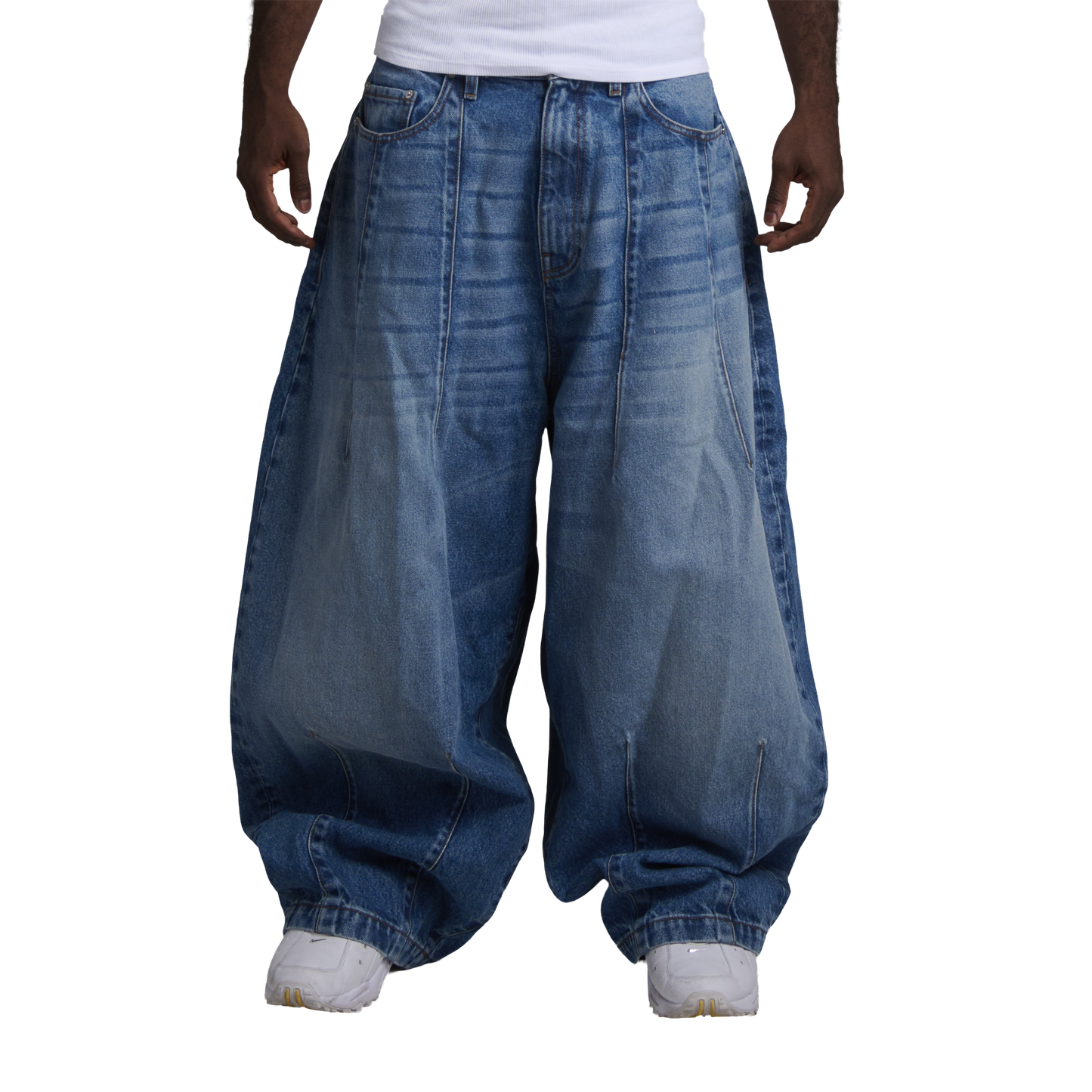 UNIFORM WIDE LEG DENIM - INDIGO BLUE