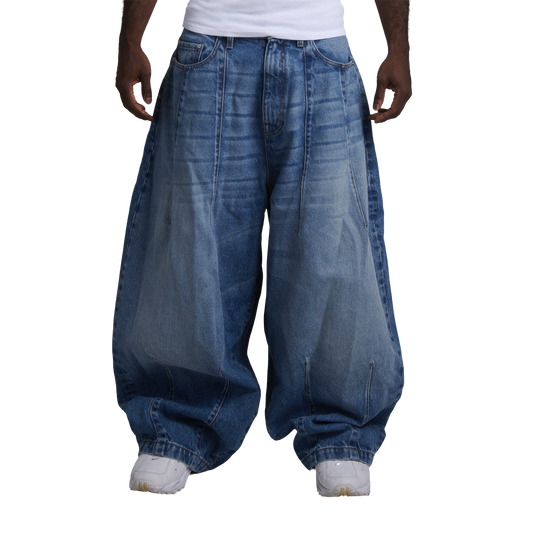 UNIFORM WIDE LEG DENIM - INDIGO BLUE