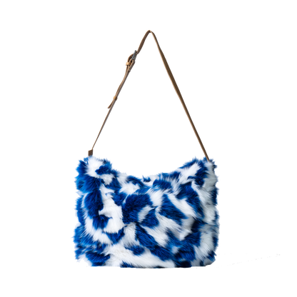 RABBIT SHOULDER BAG - BLUE & WHITE