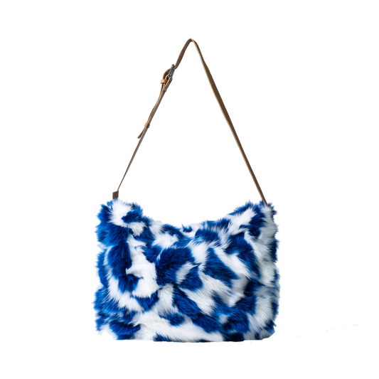 RABBIT SHOULDER BAG - BLUE & WHITE