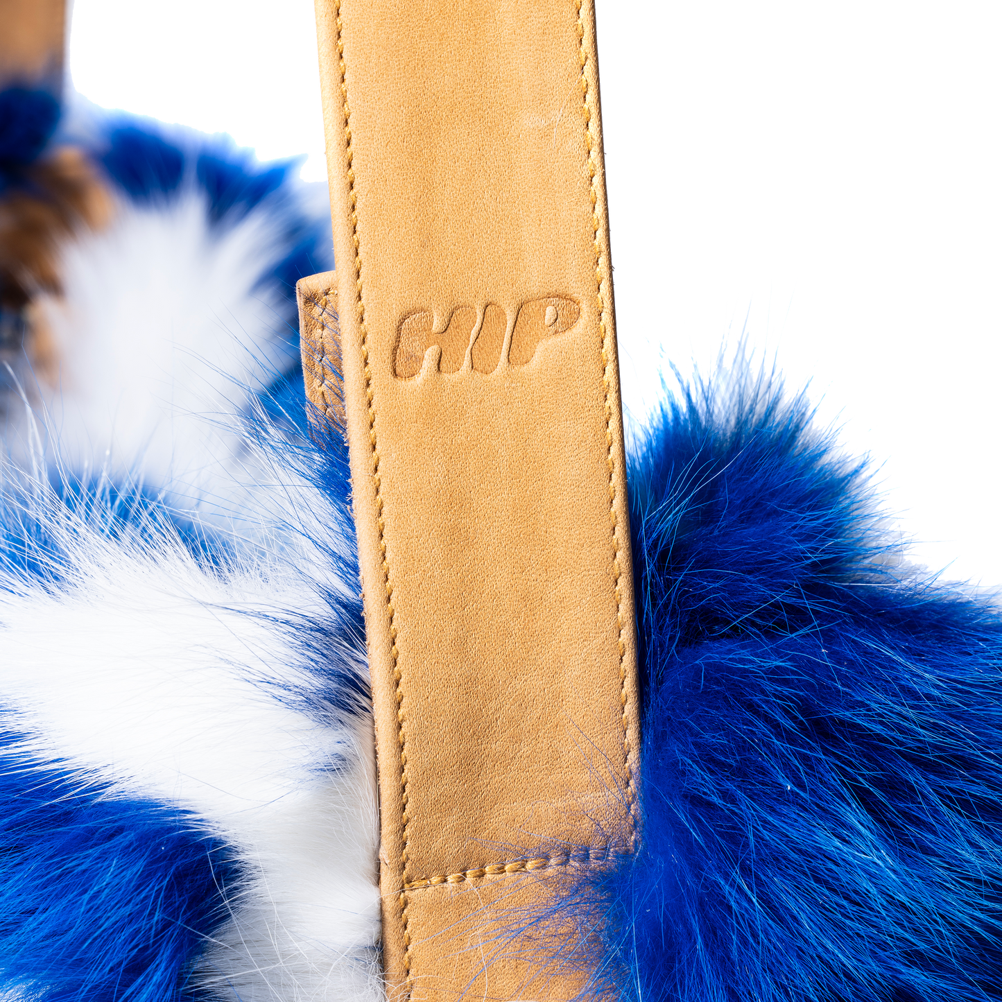 RABBIT SHOULDER BAG - BLUE & WHITE