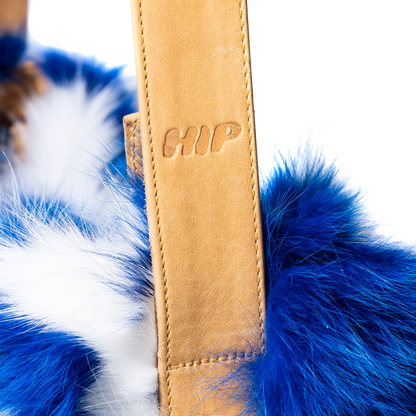 RABBIT SHOULDER BAG - BLUE & WHITE