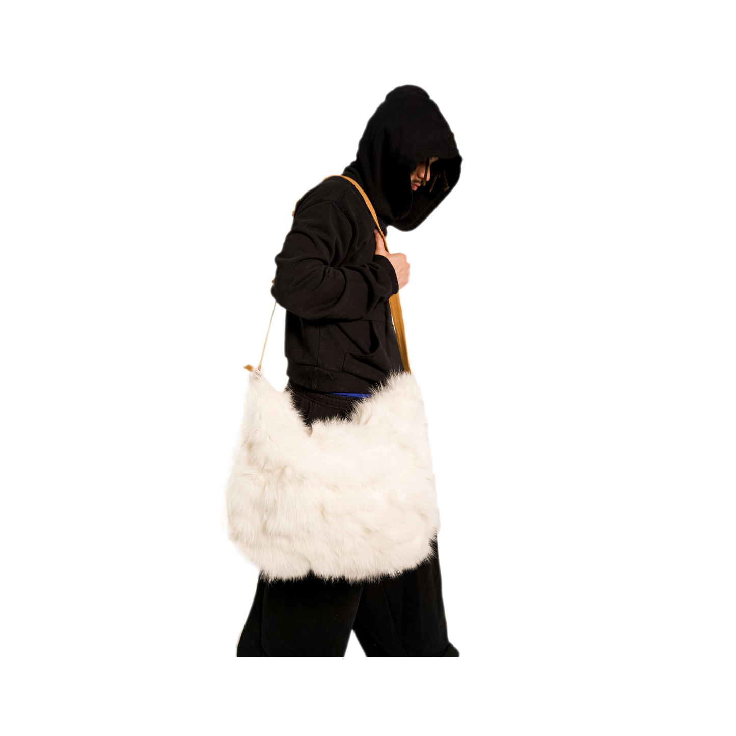 RABBIT SHOULDER BAG - WHITE