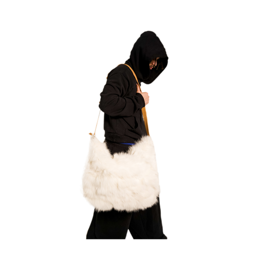 RABBIT SHOULDER BAG - WHITE