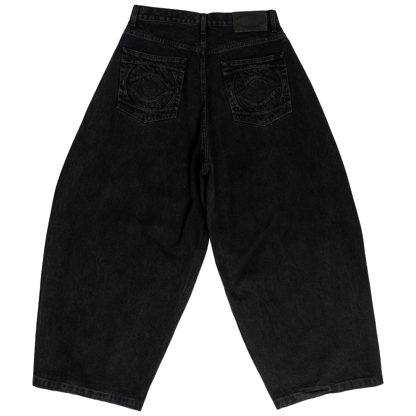 UNIFORM WIDE LEG DENIM - NOIR