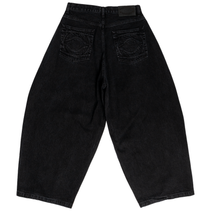 UNIFORM WIDE LEG DENIM - NOIR