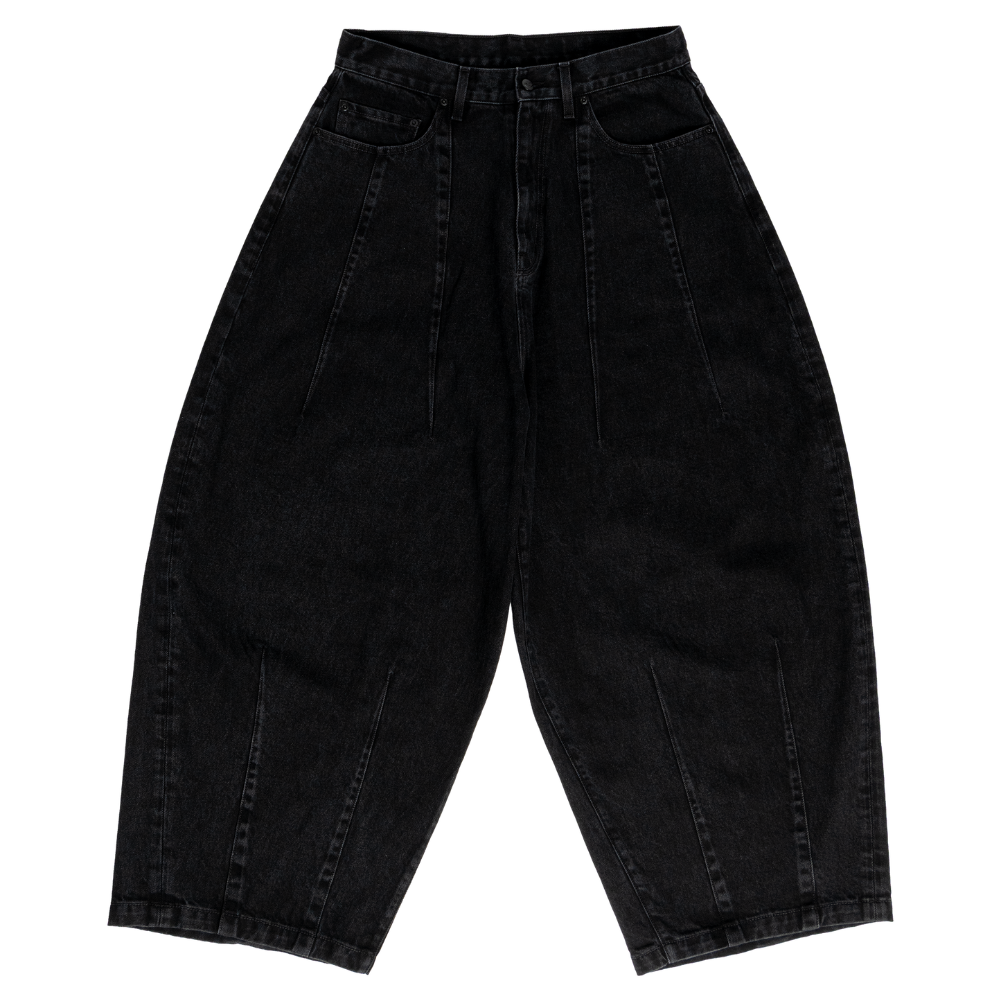 UNIFORM WIDE LEG DENIM - NOIR