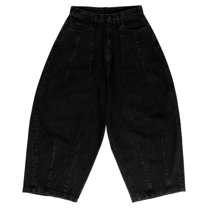 UNIFORM WIDE LEG DENIM - NOIR