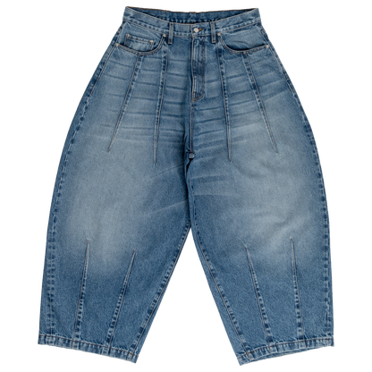 UNIFORM WIDE LEG DENIM - INDIGO BLUE