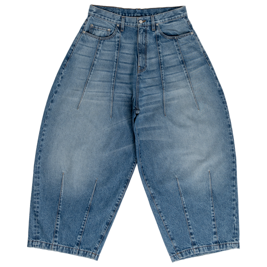 UNIFORM WIDE LEG DENIM - INDIGO BLUE